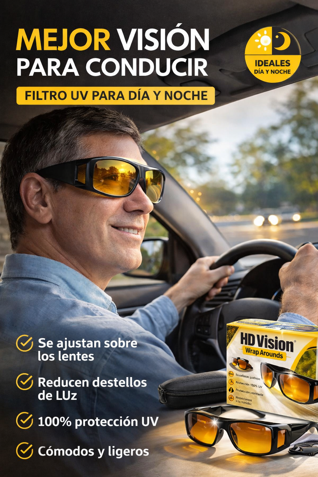 2 X 1 GAFAS 1HD VISION NOCTURNA Y DIURNA