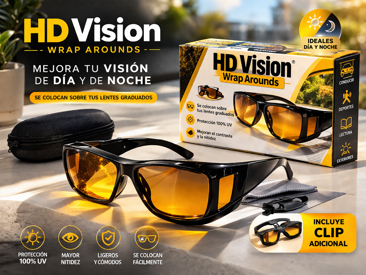 2 X 1 GAFAS 1HD VISION NOCTURNA Y DIURNA