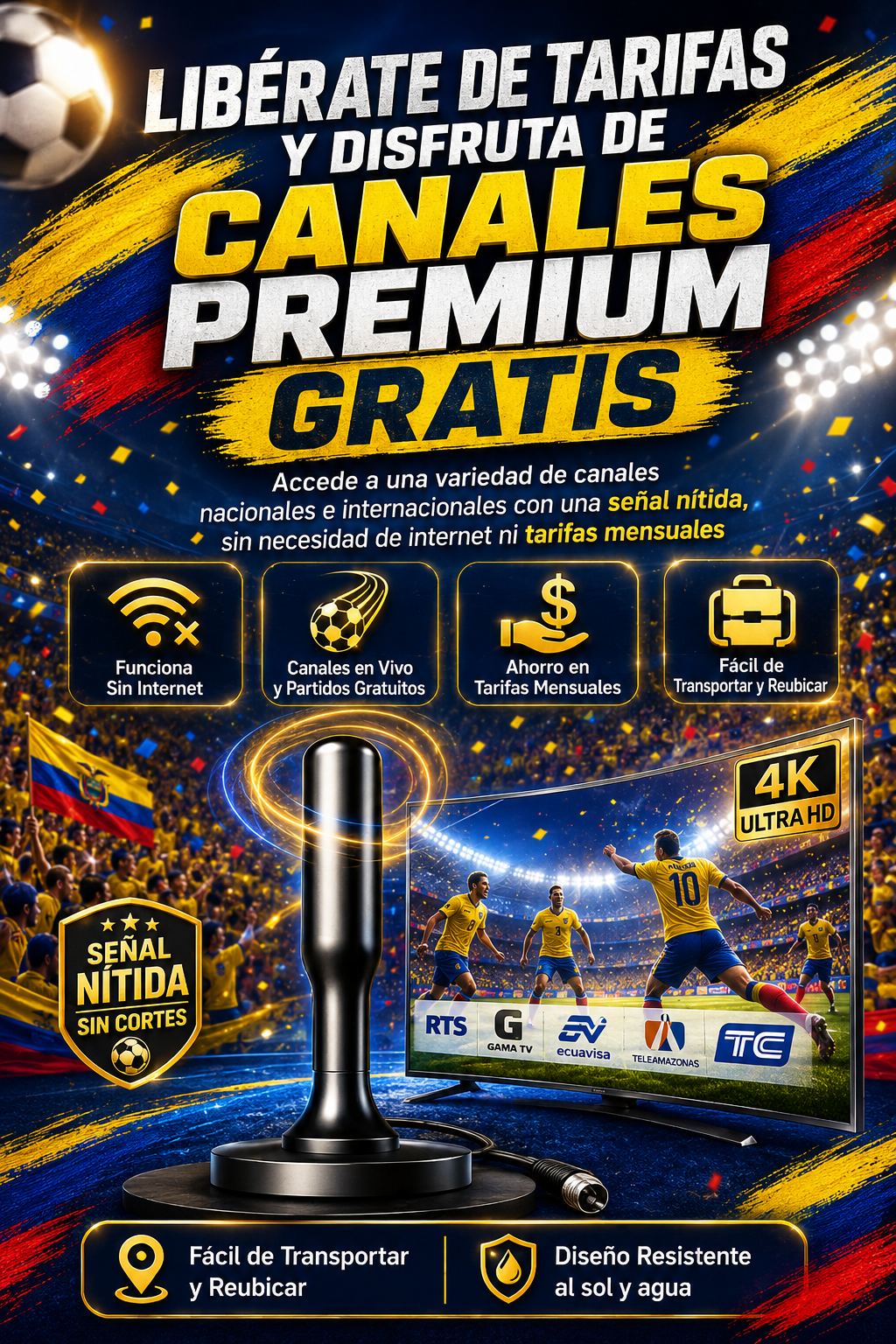 Antena Digital Hd De Tv