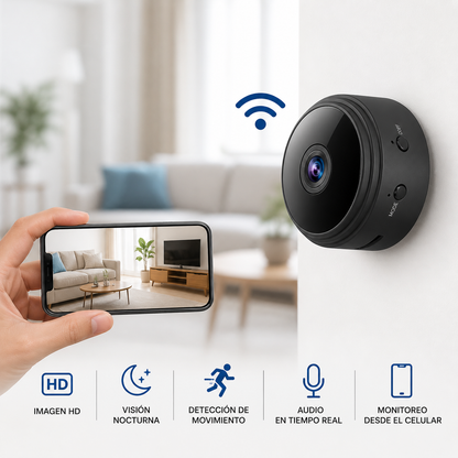 Mini Camara Espia A9 Wifi Hd