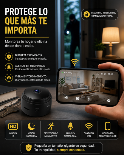 Mini Camara Espia A9 Wifi Hd